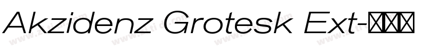 Akzidenz Grotesk Ext字体转换